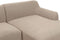 SOSJO - Hoekbank - Taupe - Linkszijdig - Polyester