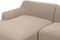 SOSJO - Hoekbank - Taupe - Rechtszijdig - Polyester