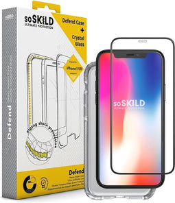 SoSkild iPhone 11 Defend Heavy Impact Case Transparent and Tempered Glass