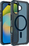 SoSkild iPhone 16 Hoesje - Shockproof Case - Stevig Materiaal met Magnetische Ring - Magsafe - Smokey Grey