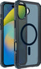 SoSkild iPhone 16 Plus Hoesje - Shockproof Case - Stevig Materiaal met Magnetische Ring - Magsafe - Smokey Grey