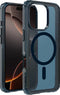 SoSkild iPhone 16 Pro Hoesje - Shockproof Case - Stevig Materiaal met Magnetische Ring - Magsafe - Smokey Grey