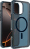 SoSkild iPhone 16 Pro Max Hoesje - Shockproof Case - Stevig Materiaal met Magnetische Ring - Magsafe - Smokey Grey