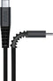 SoSkild Oplaadkabel Ultimate USB C naar USB C – Nylon Oplaadkabel usb c – Gevlochten Nylon - Zwart/Geel – 1,5 meter