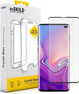 SoSkild Samsung Galaxy S10+ Crystal Double Tempered Glass Screenprotector Zwart