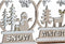 Kerstversiering DKD Home Decor Hout Rendier (12 x 4 x 15 cm) (2 Stuks)