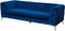 SOTRA - Chesterfield bank - Blauw - Fluweel