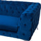SOTRA - Chesterfield bank - Blauw - Fluweel