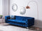 SOTRA - Chesterfield bank - Blauw - Fluweel