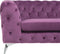 SOTRA - Chesterfield bank - Paars - Fluweel