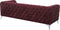 SOTRA - Chesterfield bank - Rood - Fluweel
