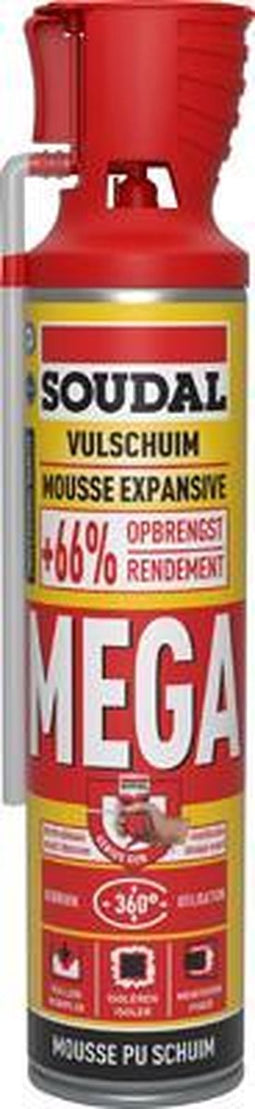 Soudal Mega Schuim Monteren & Isoleren 600ml