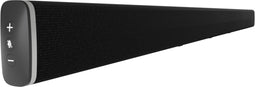 Soundbar met 15 microfoons en 2 subwoofers die achtergrondgeluiden en echo's onderdrukken.