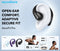 soundcore by Anker AeroFit Pro Draadloze Open-Ear Oordopjes Zwart - Earbuds - Multipoint Connection, 46 uur accuduur, Bluetooth 5.3, Open-Ear Design, Verstelbare Nekband, IPX5 Spatwaterbestendig