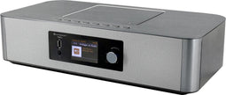 Soundmaster ICD2020BL - Muziekcenter met internet-, DAB+ en FM-radio, CD- en netwerkspeler, zilver