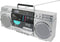 Soundmaster SCD1980SI - Ghettoblaster met DAB+, CD/MP3, cassetterecorder, USB, SD en Bluetooth