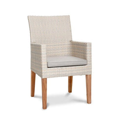 Korbsessel ALICANTE - fauteuil - 600 mm x 650 mm - alabasterkleur