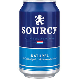 Sourcy - Water blauw blik 330ml | 24 stuks