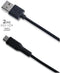 USB-Kabel Type-C, 2 meter, Zwart - Rubber - Celly