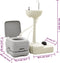 vidaXL - Campingtoilet - en - wasbak - met - watertank