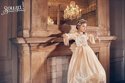 Souza Elisabeth - Verkleedjurk - Prinses - Goud - Maat 5/7 jaar