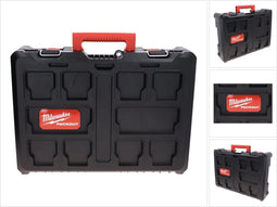 Milwaukee PACKOUT - Systeemkoffer - Robuuste constructie IP65 - Zwart/Rood