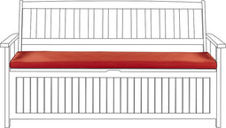 SOVANA - Tuinkussen - Rood - 45 x 110 cm - Polyester