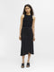 Object - Objannie Hw Drape Skirt - Maat XL - Zwart (23040619)