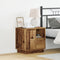 vidaXL - Nachtkasten - met - LED - - - 2 - stuks - - - Oud - Hout - - - 50x34,5x50 - cm
