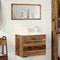 vidaXL - Wastafelmeubel - 60x38,5x48 - cm - spaanplaat - oud - hout