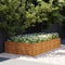 vidaXL - Plantenbak - verhoogd - 195x100x36 - cm - cortenstaal