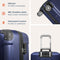 TRVLMORE Kofferset - 3 Delig - 38L Handbagage + 70L en 110L Ruimbagage - Lichtgewicht - 360º Draaibare Wielen - Donkerblauw