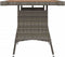 vidaXL - Tuintafel - 70x70x72 - cm - poly - rattan - en - massief - acaciahout - grijs