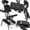 tectake® Opvouwbare Massagestoel - Ergonomische Tattoostoel - Verstelbare Hoofsteun - Zwart