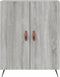 vidaXL - Dressoir - 69,5x34x90 - cm - bewerkt - hout - grijs - sonoma - eikenkleurig