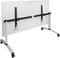 Verrijdbare klaptafel Perudo breed 120CM diep 80CM bladkleur Kersen framekleur Zwart (RAL9005)