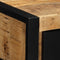 vidaXL - Nachtkastje - 40x35x25 - cm - massief - ruw - mangohout