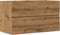 vidaXL - Badkamerwandkast - 80x38,5x45 - cm - bewerkt - hout - artisanaal - eiken