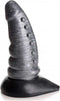 XR Brands Beastly - Toelopende Hobbelige Siliconen Dildo silver