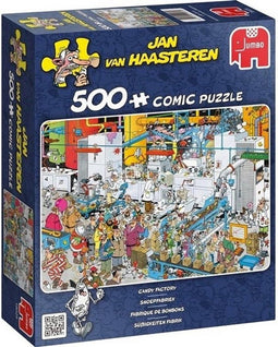 Jan van Haasteren - Snoepfabriek - Legpuzzel 500 stukjes - Meerkleurig