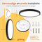 Goliving Plafondlamp - Plafonniere - LED - Extra Dun - Ø 23cm - Wit