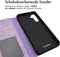 iMoshion Hoesje Geschikt voor Samsung Galaxy A34 (5G) Hoesje Met Pasjeshouder - iMoshion Design Bookcase smartphone - Meerkleurig / Purple White Flowers