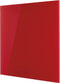 Magnetoplan ontwerpglas magnetisch paneel glazenbord - 40x40cm - rood - glas - frame