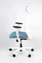Linea Tekna White 01/PT - Bureaustoel - Ergonomisch EN1335 - Met hoofdsteun - Multi verstelbaar- Wit/Blauw