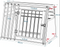 Eugad aluminium hondentransportbox - 92 x 65 x 66 cm - stevige autobox - zwart en grijs