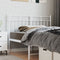 vidaXL - Hoofdbord - 120 - cm - metaal - wit
