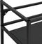 vidaXL Wastafelframe - 40x38x83 cm - gepoedercoat ijzer - zwart