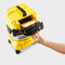 Kärcher WD 4 S V-20/5/22 - Nat-/droogzuiger - 20 l RVS opvangbak 1000 W - Geel