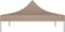 vidaXL - Partytentdak 270 g/m² - 3x3 m UV- en waterbestendig - taupe