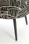 Light & Living Fauteuil Dieyda - Zwart/Wit